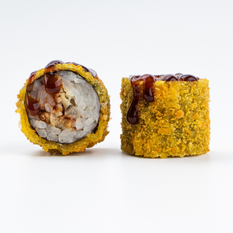 Маки темпура угорь