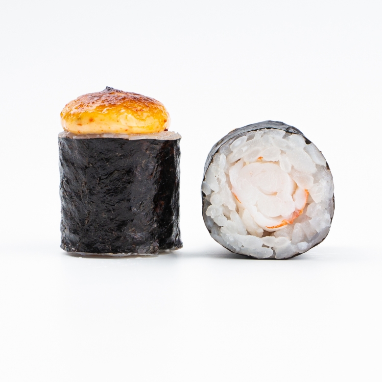 Запеченые маки креветка